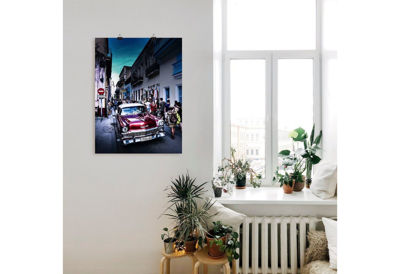 Artland Wandbild »Leben in Havanna«, Auto (1 Stück), in vielen Größen & Produktarten - Alubild / Outdoorbild für den Außenbereich, Leinwandbild, Poster, Wandaufkleber / Wandtattoo auch für Badezimmer geeignet-kaufen