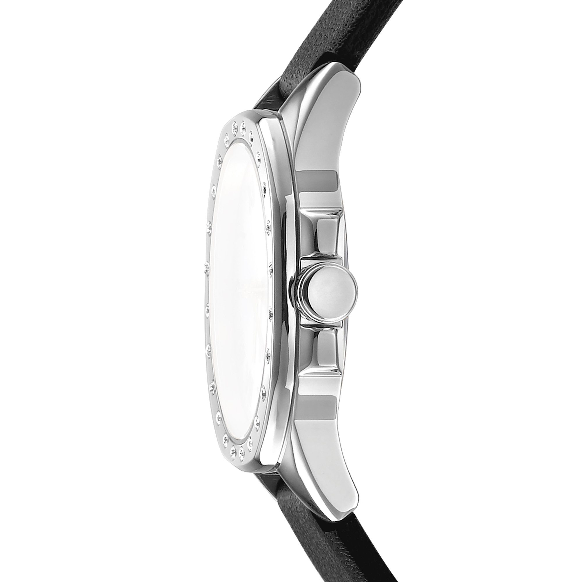 DKNY Quarzuhr Brooklyn Mini DK1L013L0015, Armbanduhr, Damenuhr, Lederarmband, analog