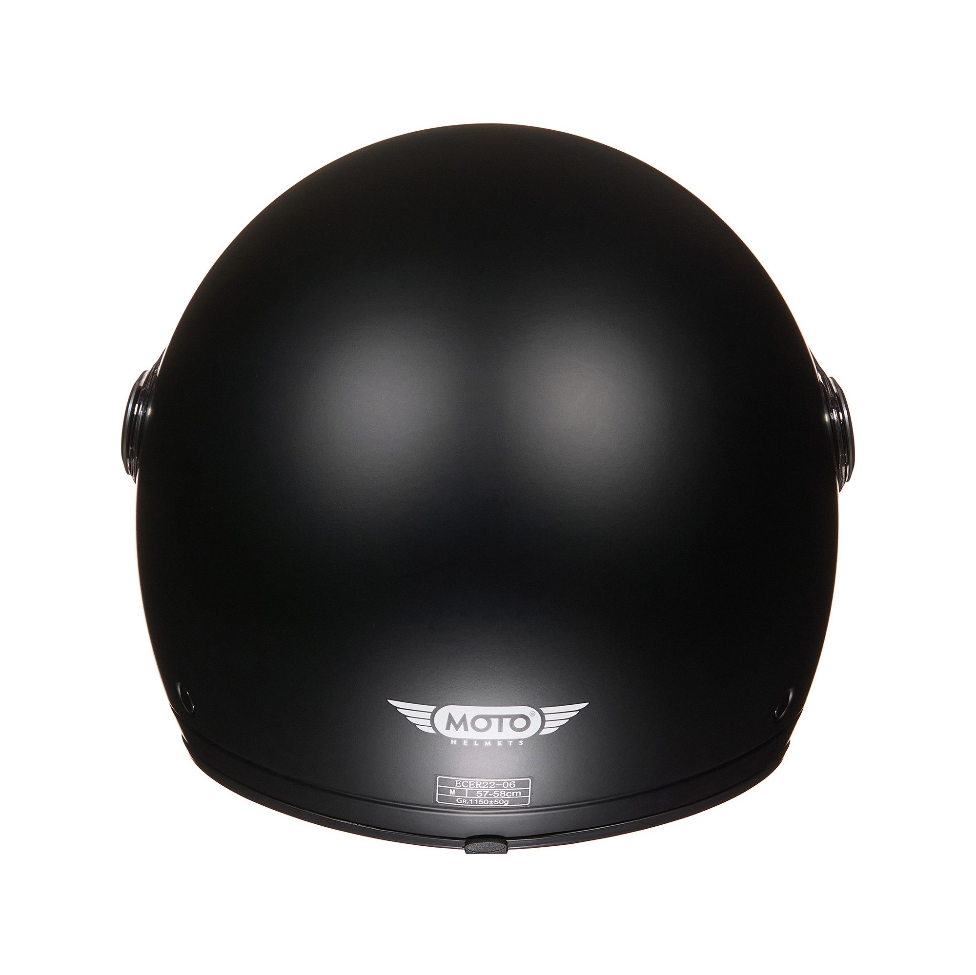 MOTO HELMETS Motorradhelm Jethelm Motorradhelm, Helm für Motorrad & Roller, Schnellverschluss, Sonnenvisier, nur 1050g – Bild 5 von 5