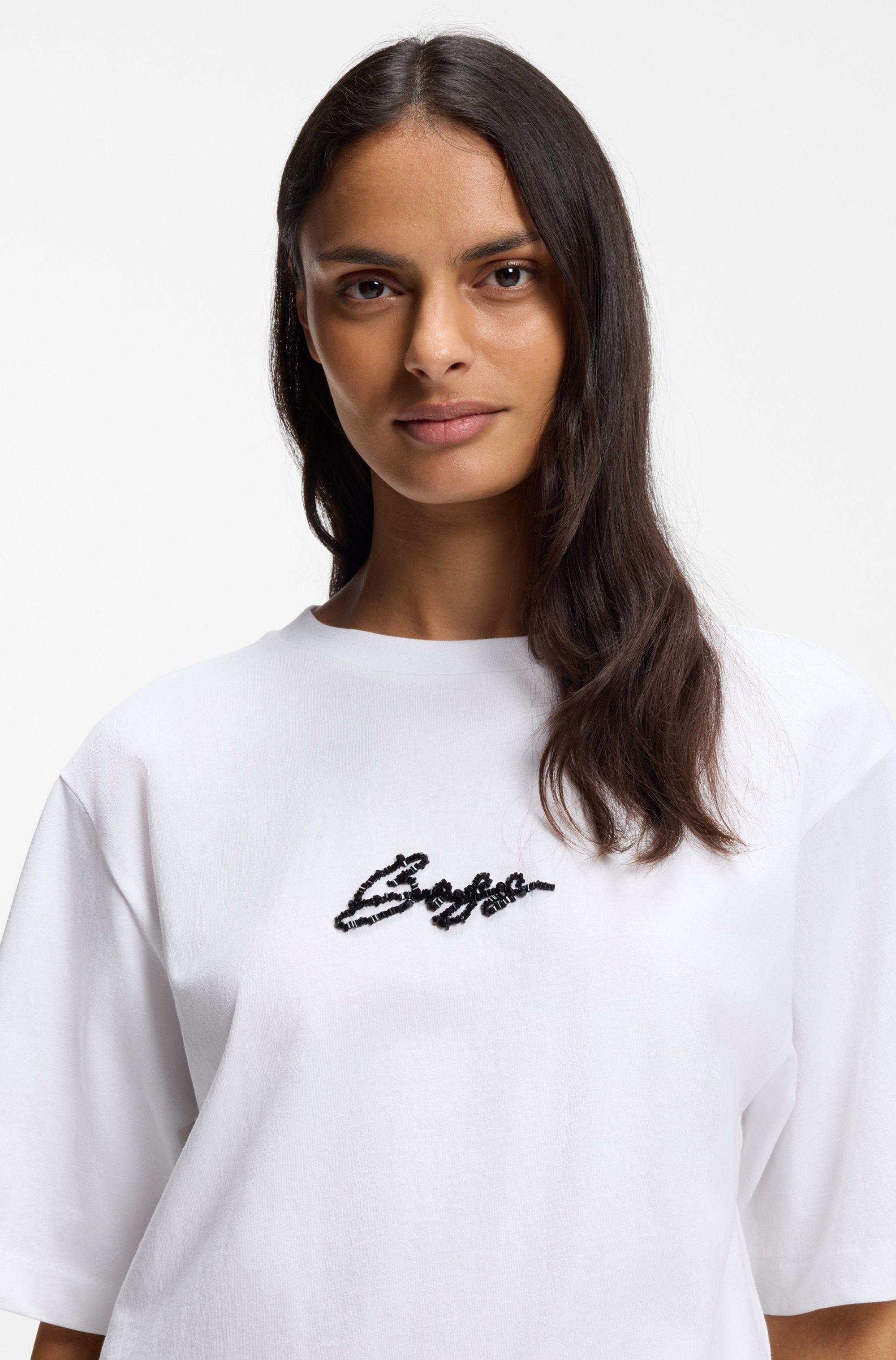 BOSS ORANGE T-Shirt Eregular Premium Damenmode Relaxed Fit günstig online kaufen