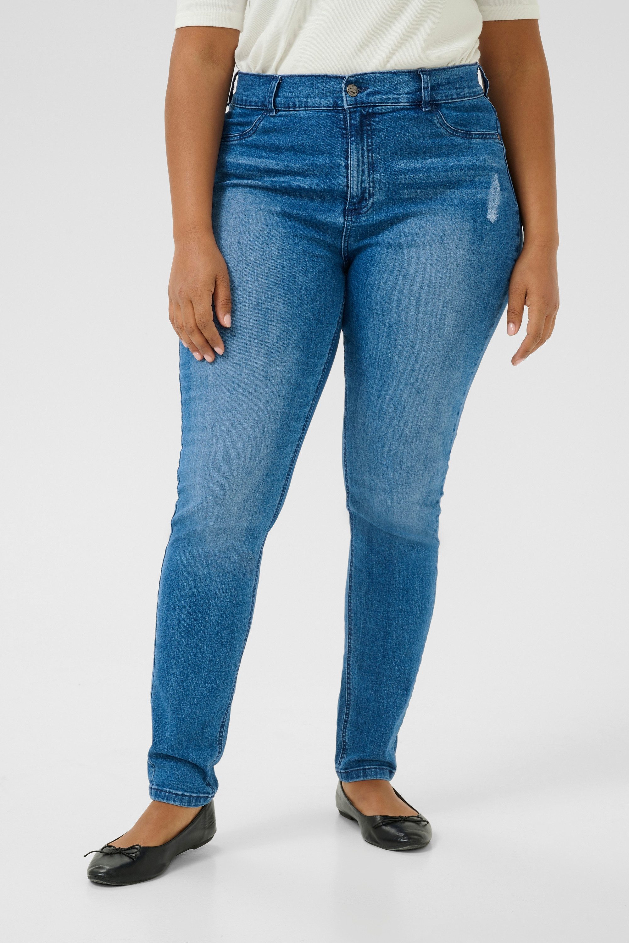 KAFFE Curve Regular-fit-Jeans Jeans KClaurina Große Größen