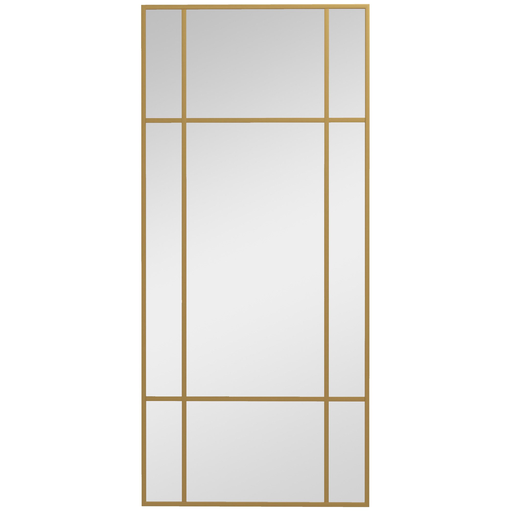 HOMCOM Wandspiegel mit Metallrahmen (rechteckiger Spiegel, günstig online kaufen