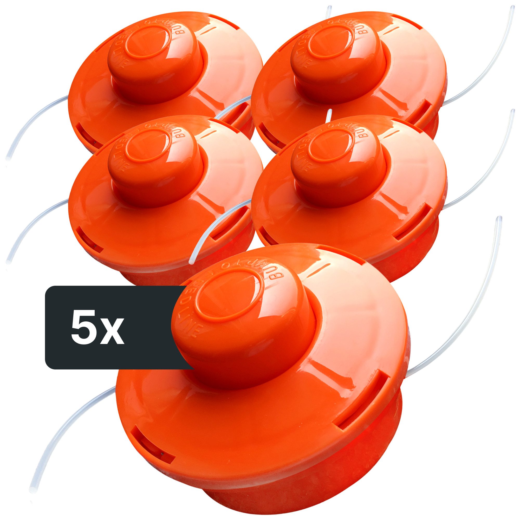 Fadenspule Fadenkopf für Motorsense [FADENKOPF M10 GEWINDE] – Orange (5 Stück)