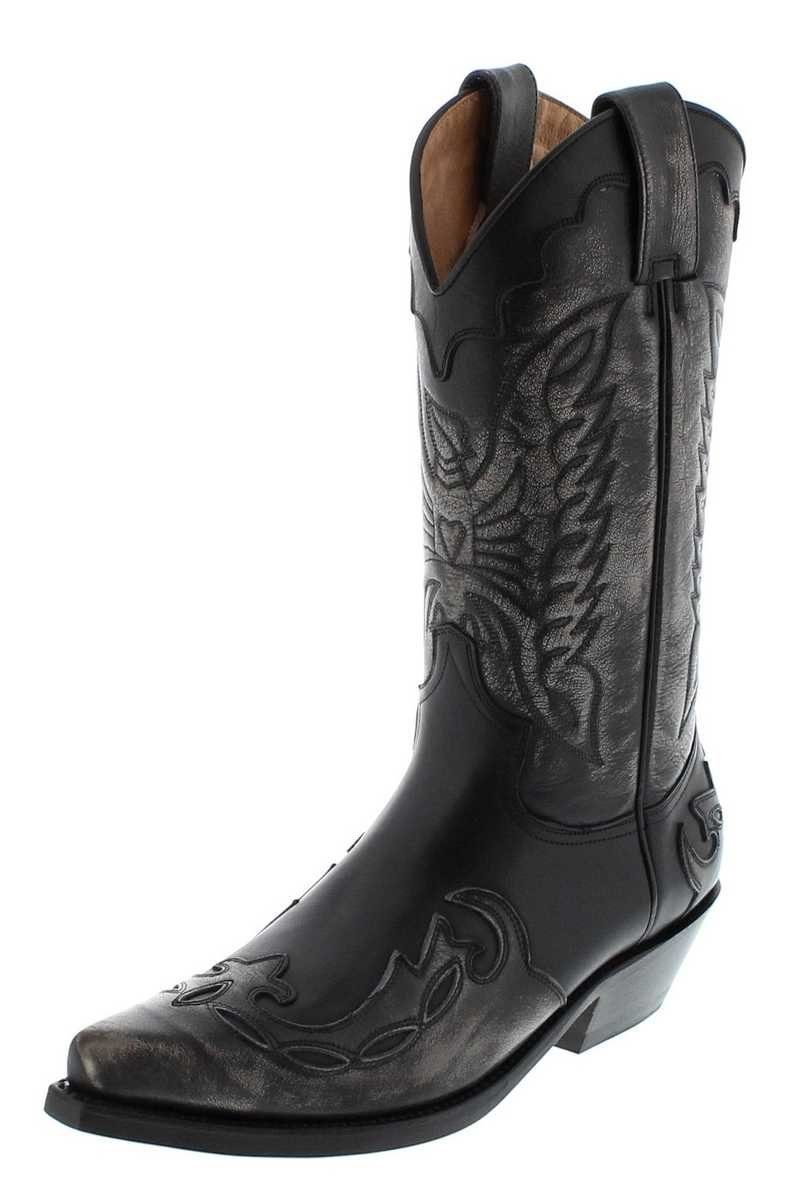 Mayura Boots 1927 Schwarz Cowboystiefel Rahmengenähter Westernstiefel