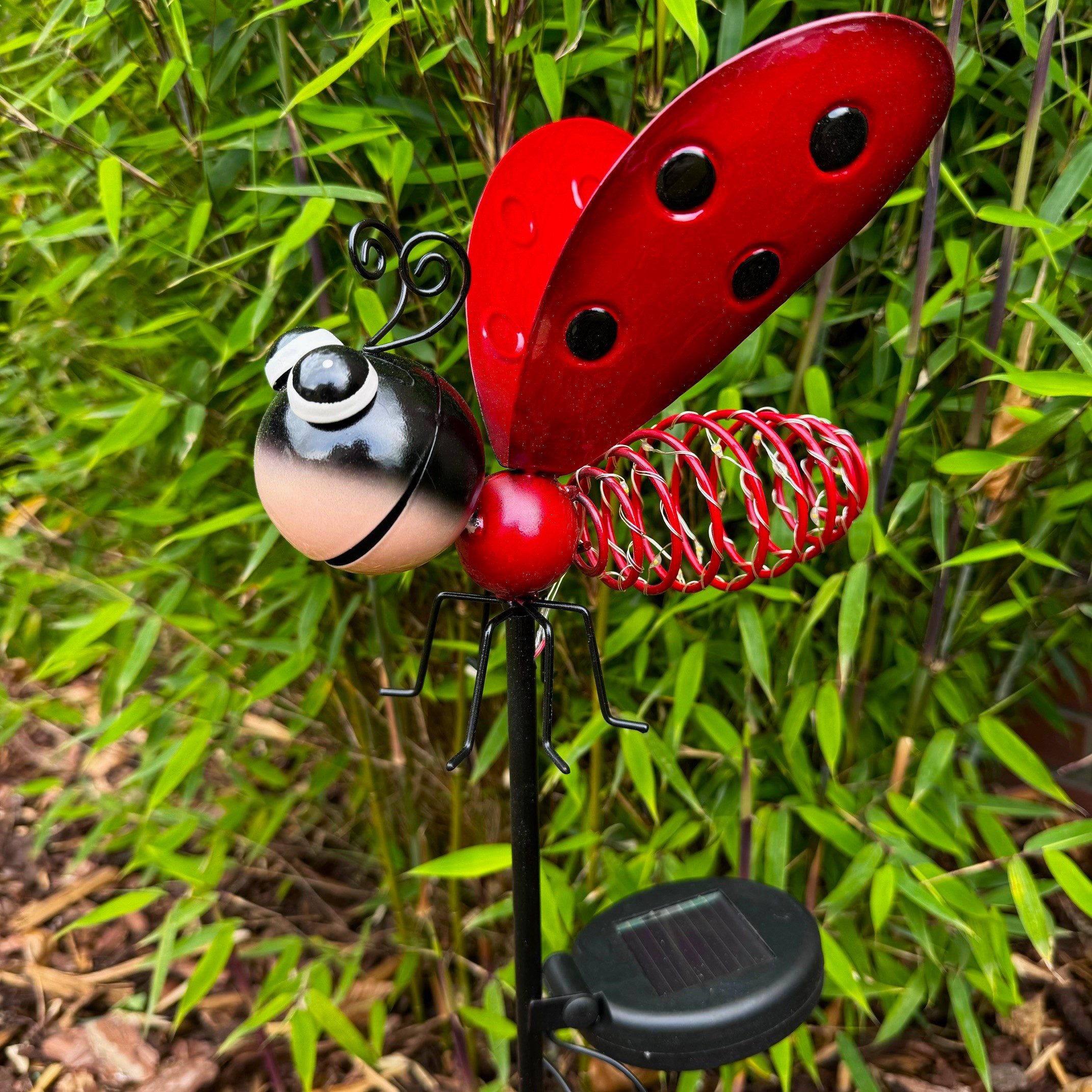 Online-Fuchs Gartenstecker aus Metall mit LED-Solar günstig online kaufen