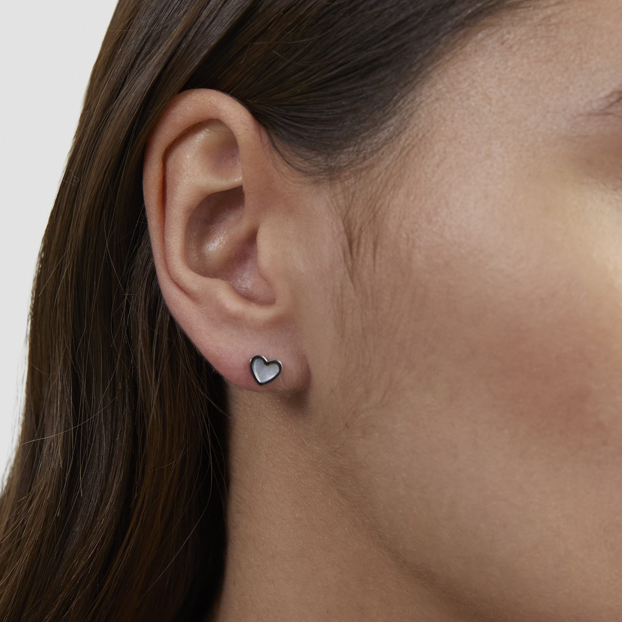 s.Oliver Paar Ohrstecker Herz mit Perlmut-Detail Edelstahl günstig online kaufen