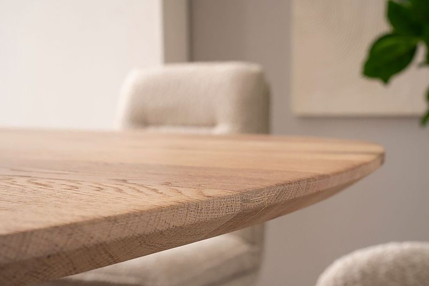 Home affaire Esstisch Vermont, aus massiver Eiche mit robustem Metallgestell