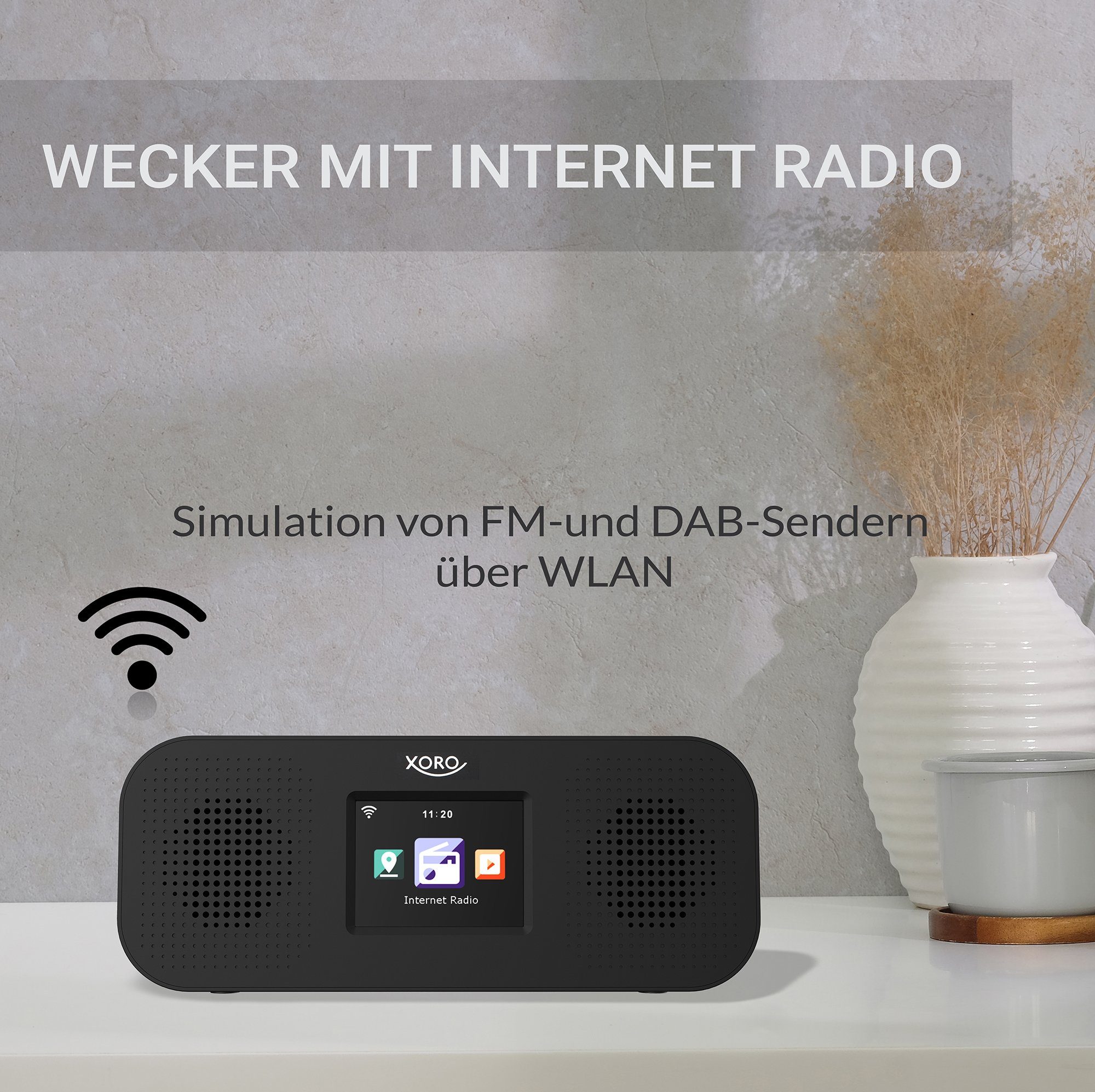 FM-/DAB-Sendersimulation Spotify Xoro Internet 425 Connect XORO Radio HMT Internet-Radio