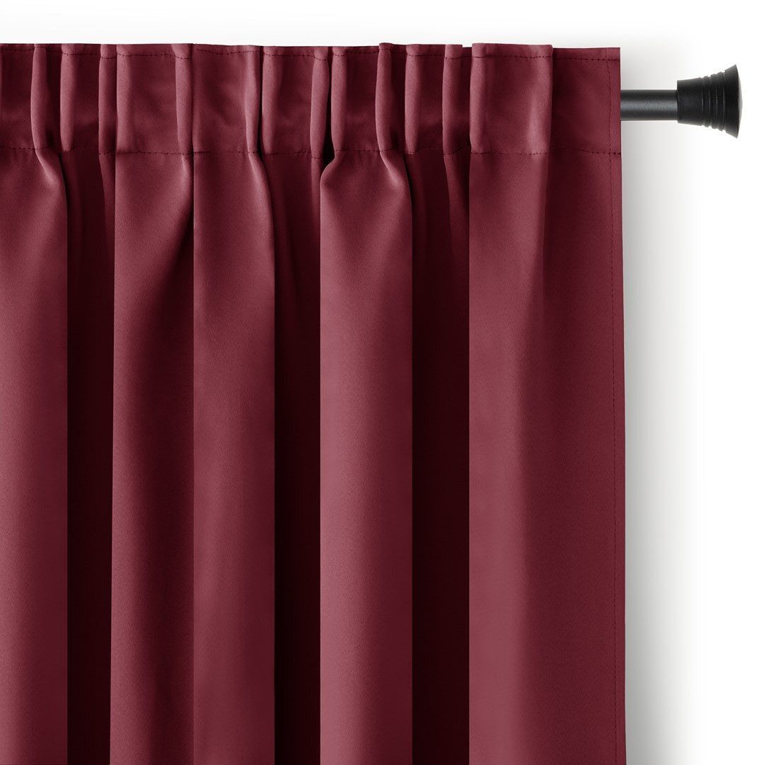 AmeliaHome Gardine Gardine Vorhang Einfarbig Verdunklungsvorhang Aufhängung Pleat (1 St), Kräuselband, verdunkelnd