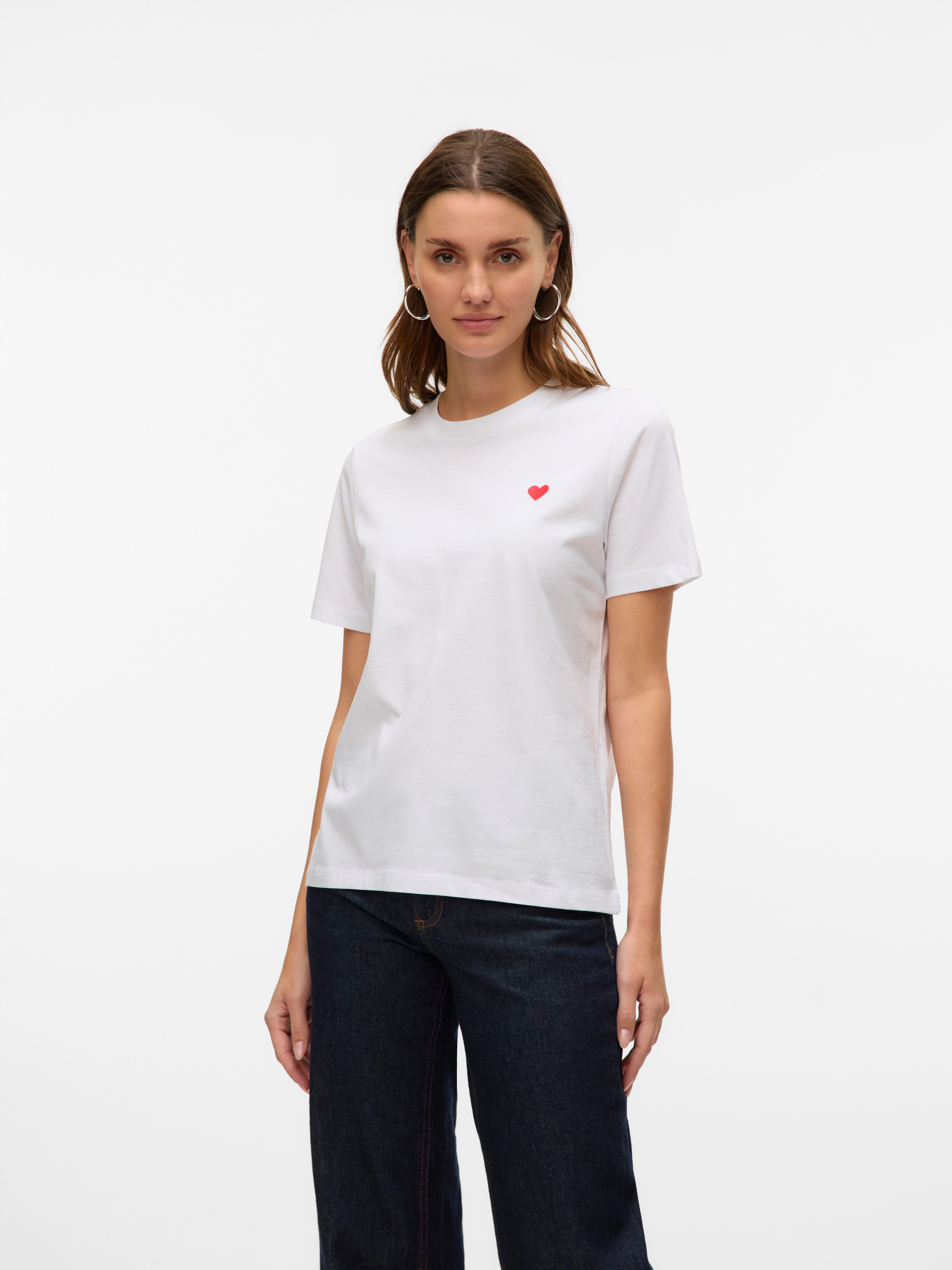 Vero Moda Kurzarmshirt VMPAULINA SS T-SHIRT GA JRS NOOS günstig online kaufen