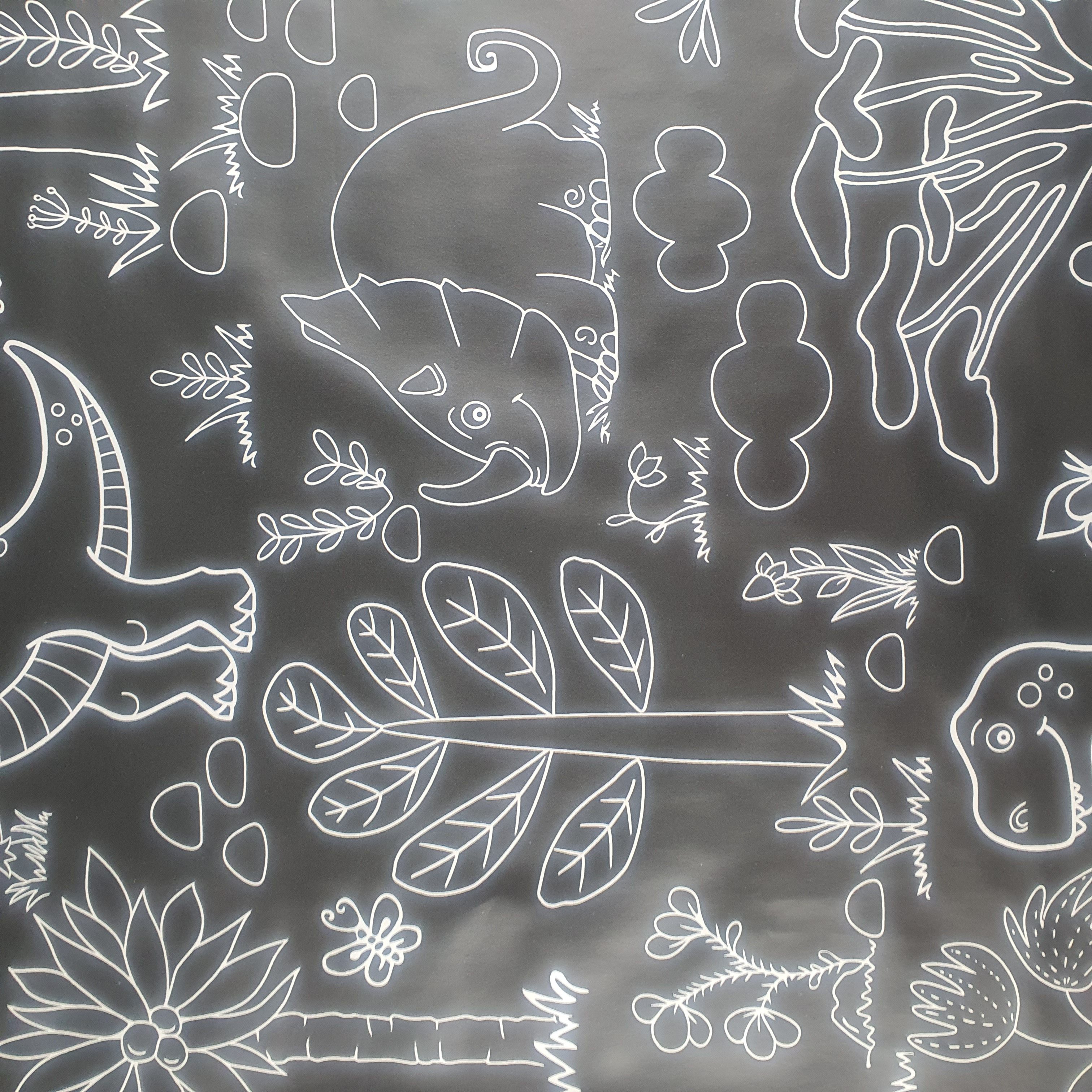 DecoHomeTextil Heimtextilmanufaktur Tischdecke Wachstuch Wachstischdecke Gartentischdecke Kinder Dinosaurier