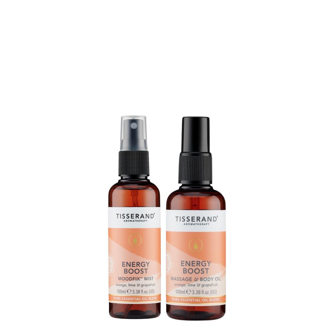 Tisserand Aromatherapy Körperpflegemittel Energy Boost Duo, 2-tlg.