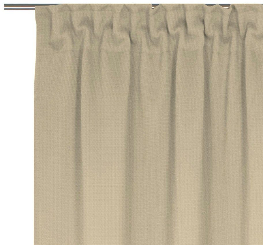 Vorhang St), Bio-Baumwolle Adam, aus blickdicht, Uni nachhaltig Collection Multifunktionsband Jacquard, (1 light, beige