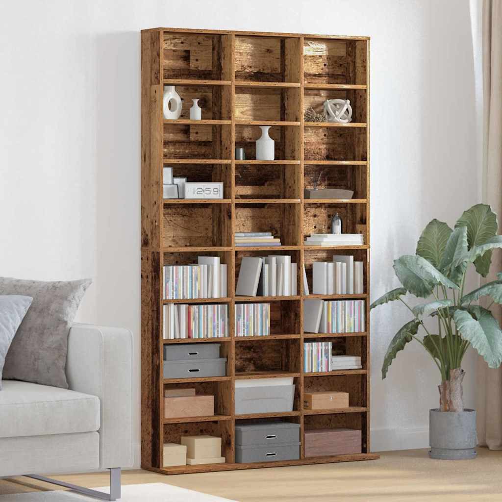 vidaXL CD-Regal CD Regal Altholz 101 x 23 x 177,5 cm Holzwerkstoff, 1-tlg.