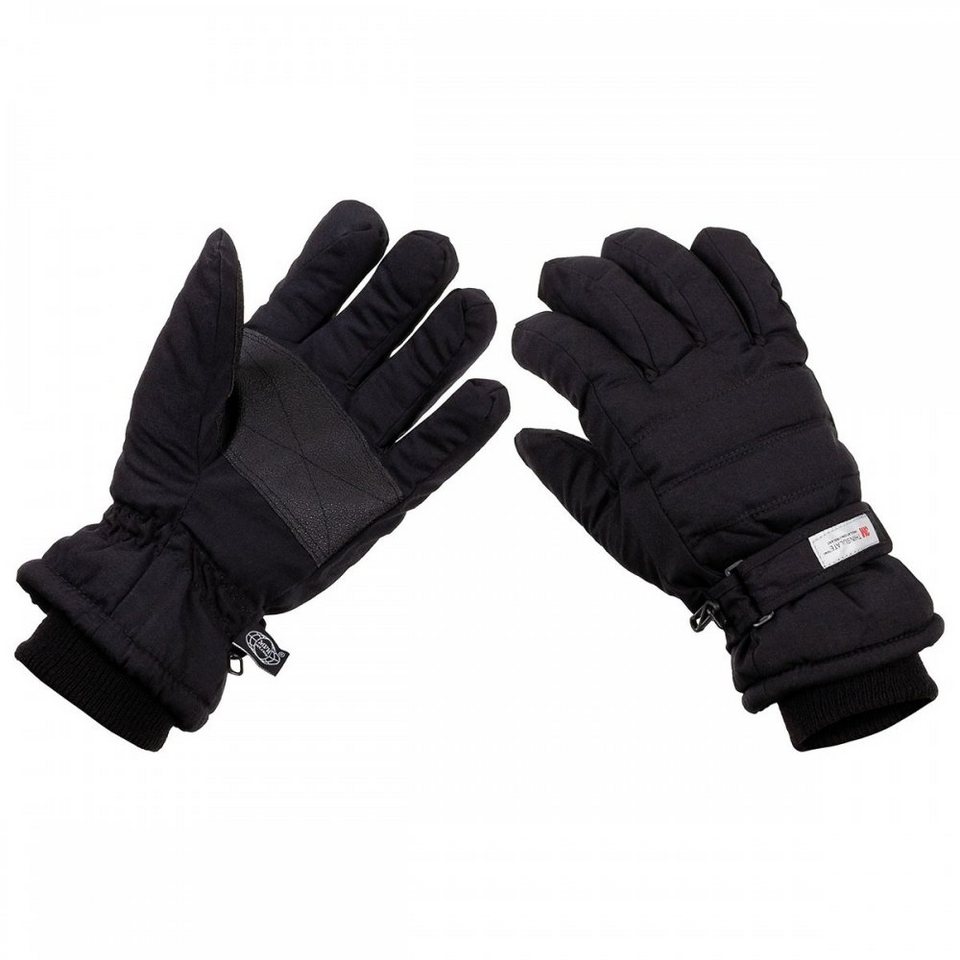 MFH Skihandschuhe Fingerhandschuhe, Thinsulate, schwarz - S (Packung)