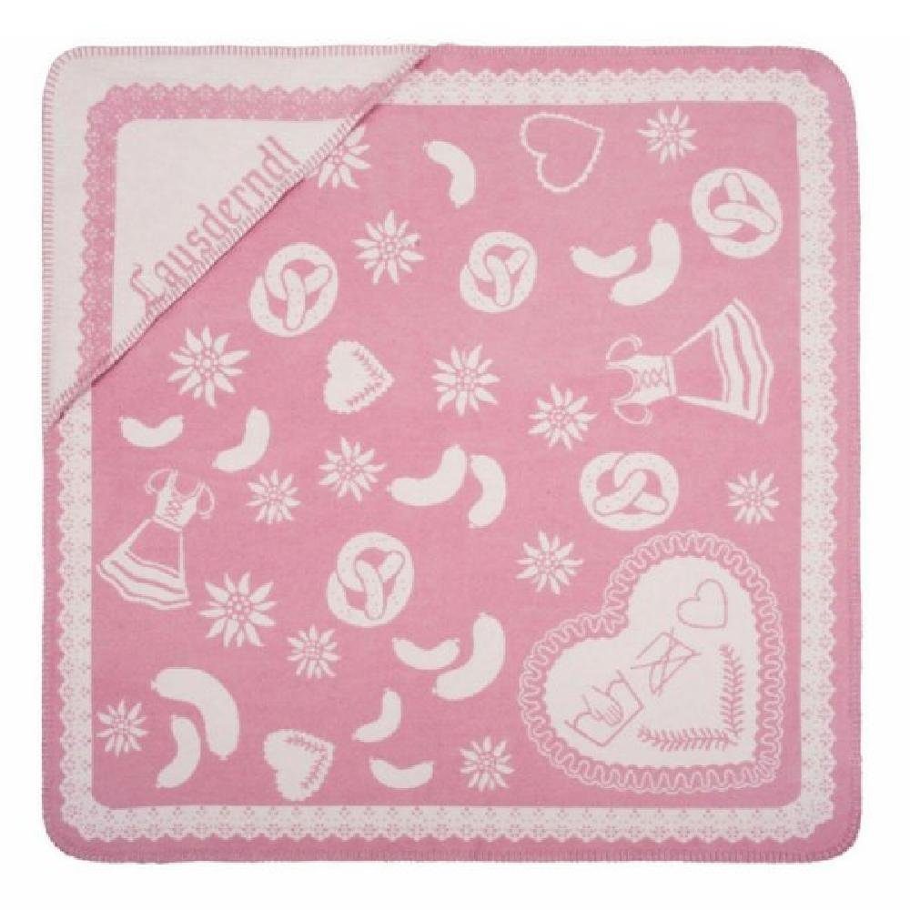 LAUSER Kinderdaunenkissen cm, Decke 80 pink, PAD x 80