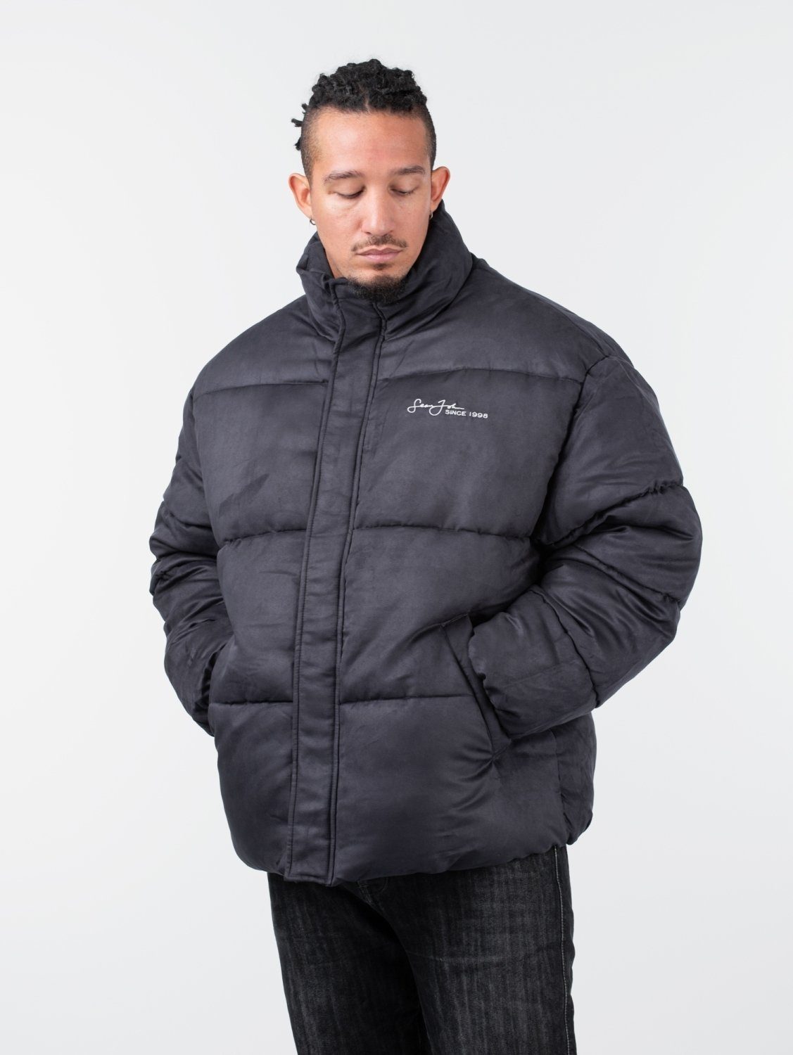 Sean John Winterjacke Sean John Script Logo Peached Puffer Jacket