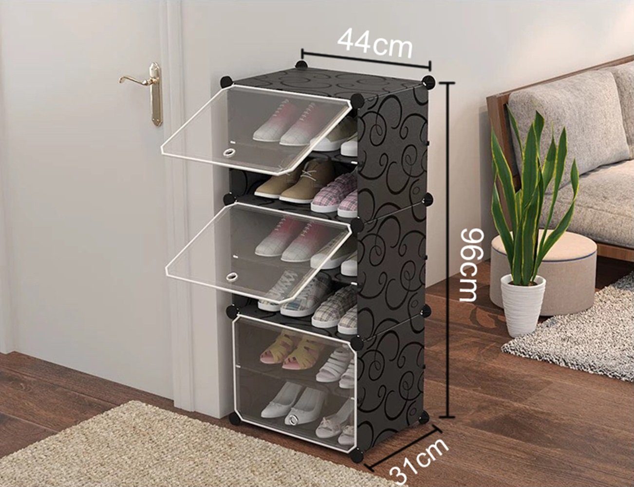 Home Collective Schuhschrank Modular, Kombischrank, Steckregal, wasser- und günstig online kaufen