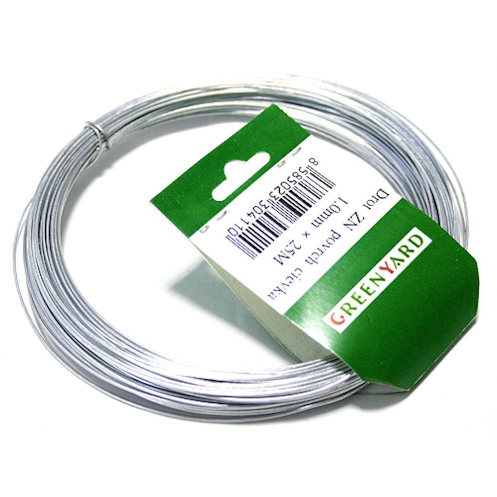 Gartenzaun Mini Draht, Gartendraht, Bindedraht, Basteldraht, verzinkt 3,15mm L-78