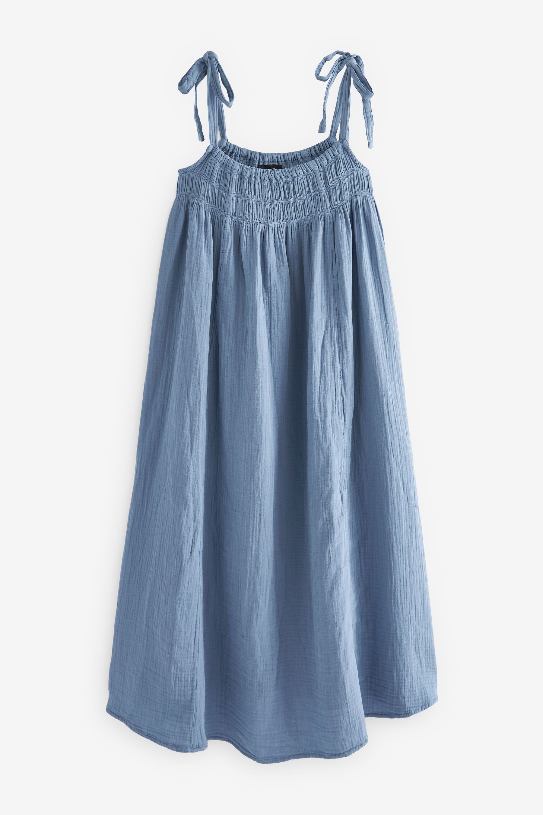 Next Sommerkleid Maxi-Sommerkleid mit Bindedetail, Kurzgröße günstig online kaufen