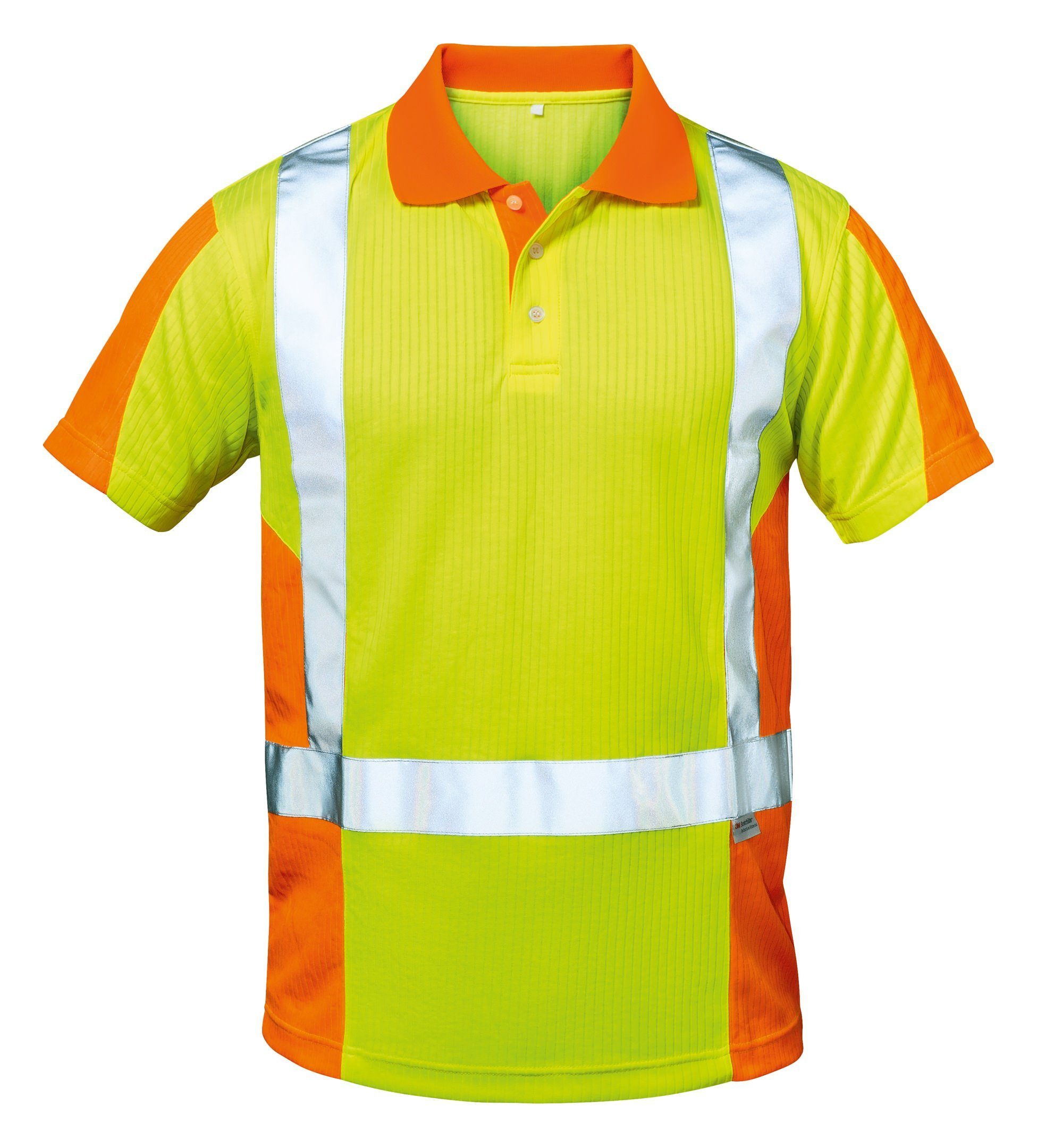 Feldtmann Warnschutz-Shirt Warn-Poloshirt Zwolle Größe XXXL gelb / orange