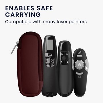 kwmobile Sleeve Tasche für Universal Laser Pointer, Neopren Hülle Laserpointer - Laserpointer Case mit Reißverschluss -