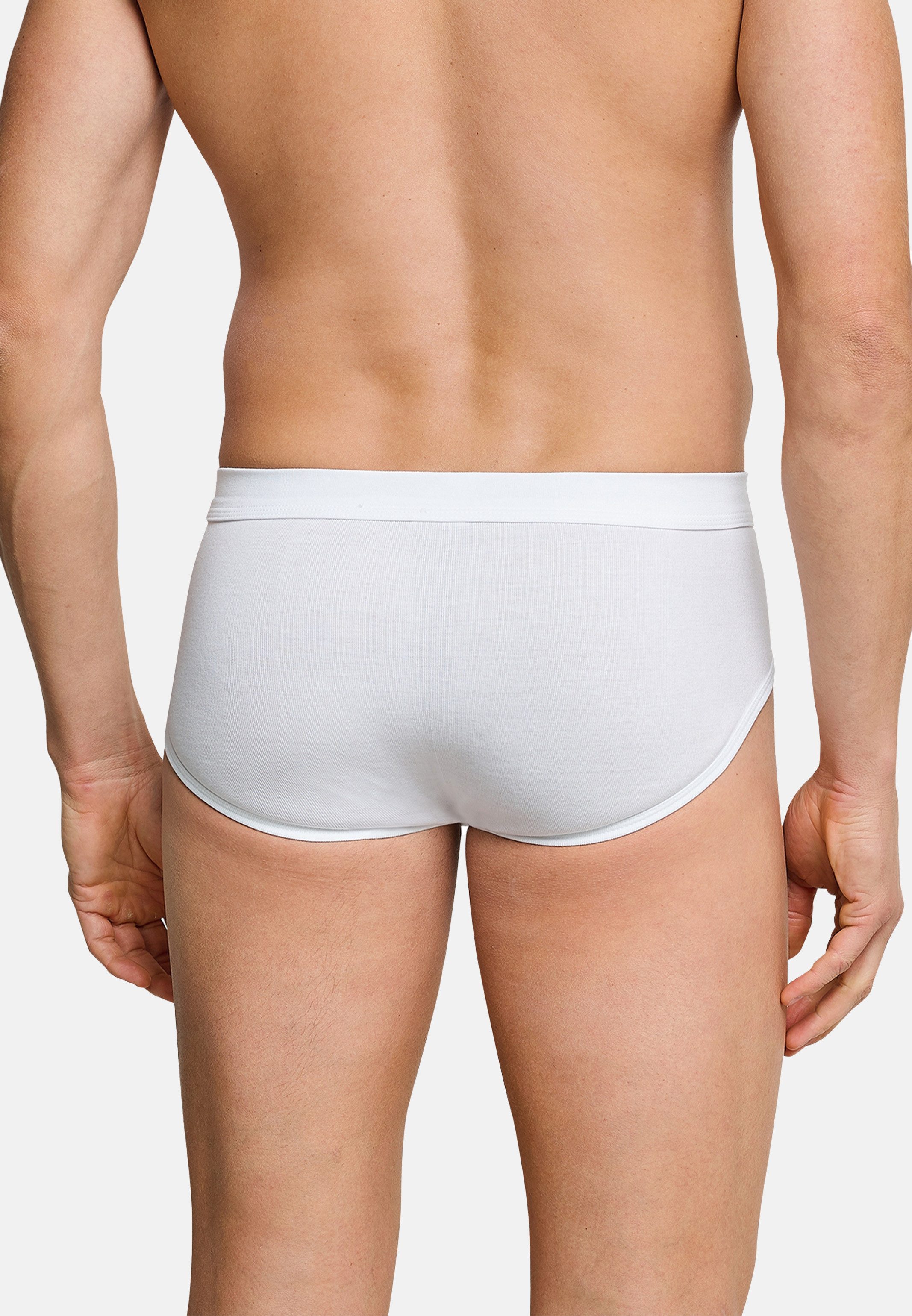 Schiesser Slip 4er Pack Cotton Essentials Feinripp (Spar-Set, 4-St) Slip / Unterhose - Baumwolle - mit Eingriff - Strapazierfähig