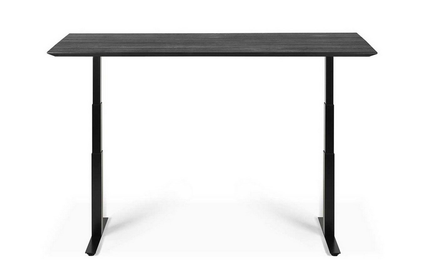 Ethnicraft Schreibtisch Schreibtisch Bok höhenverstellbar schwarz B 140 cm