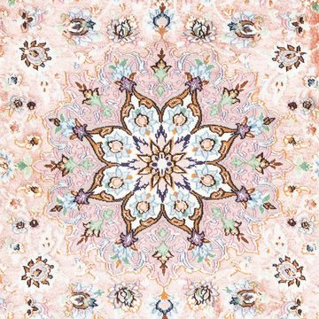 Orientteppich Perser - Isfahan - Premium - 118 x 84 cm - rosa, morgenland, rechteckig, Höhe: 6 mm, Wohnzimmer, Handgeknüpft, Einzelstück mit Zertifikat