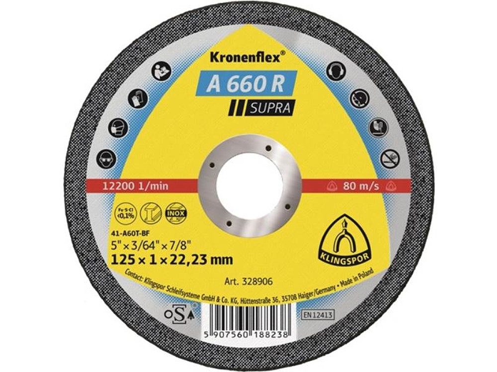 Klingspor Trennscheibe 25er Pack KLINGSPOR 328905 Trennscheibe A 660 R Supra D115x1mm gerade