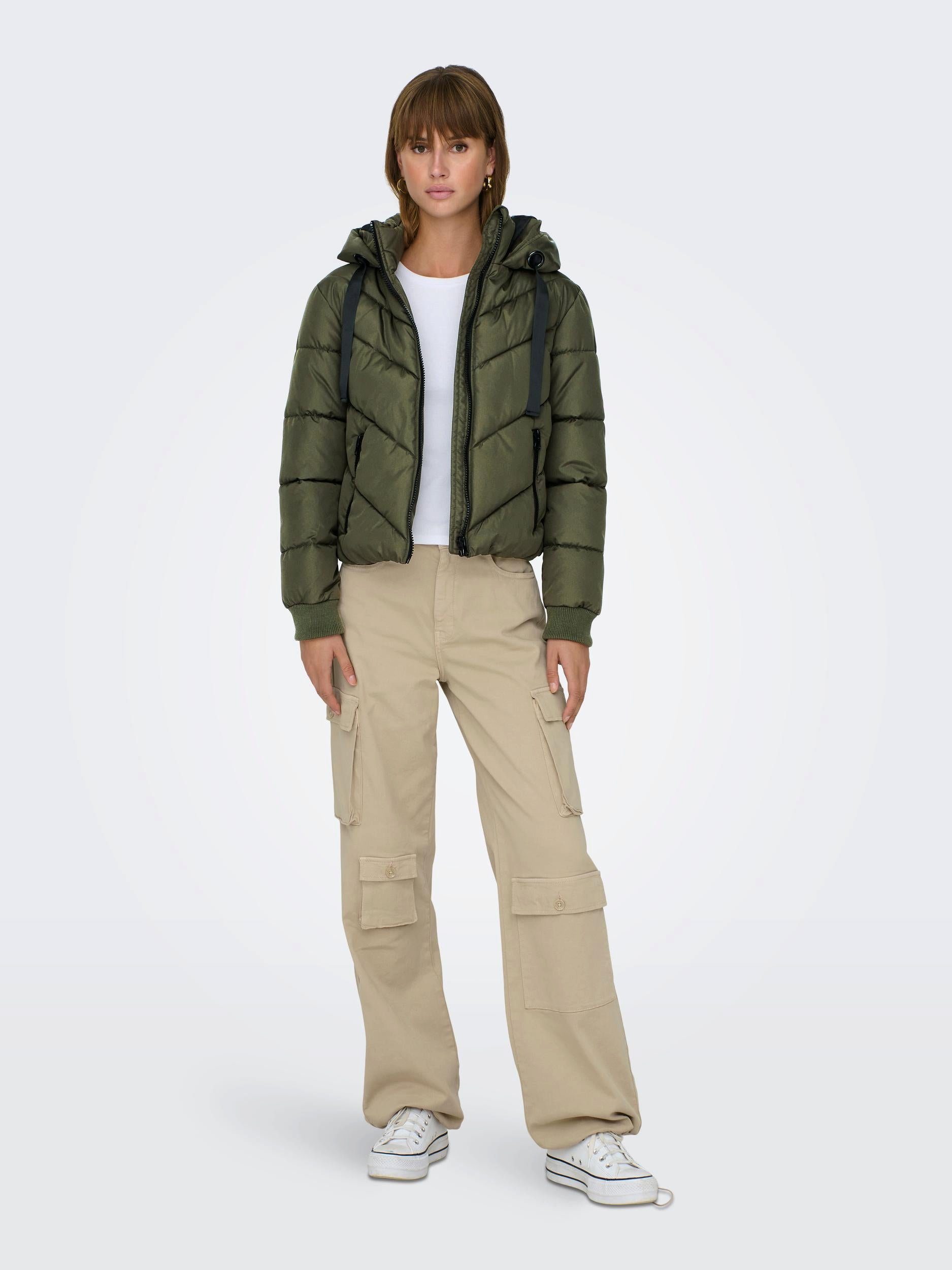 JDY Steppjacke Skylar (1-St) Forest Night