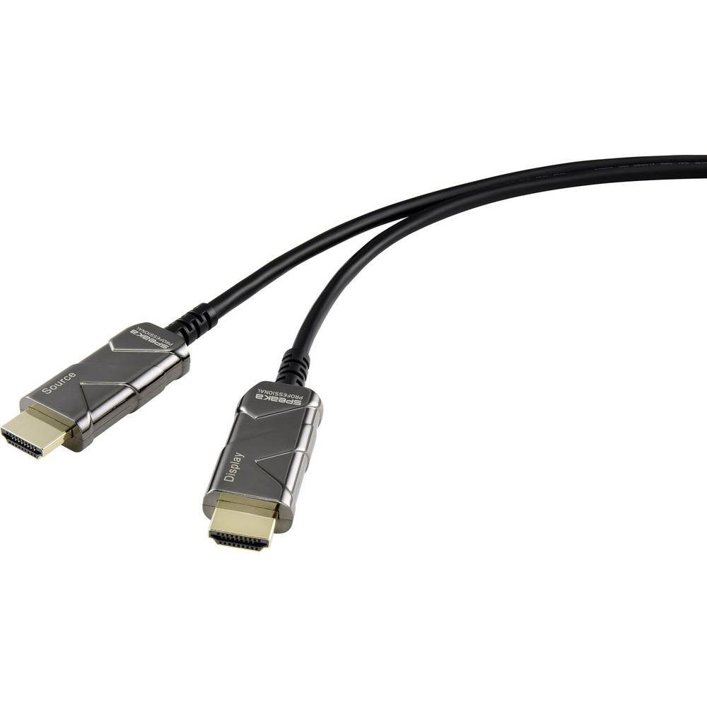 SpeaKa Professional optisches HDMIKabel (AOC) aktiv 8K 15 m HDMIKabel, für die Übertragung von