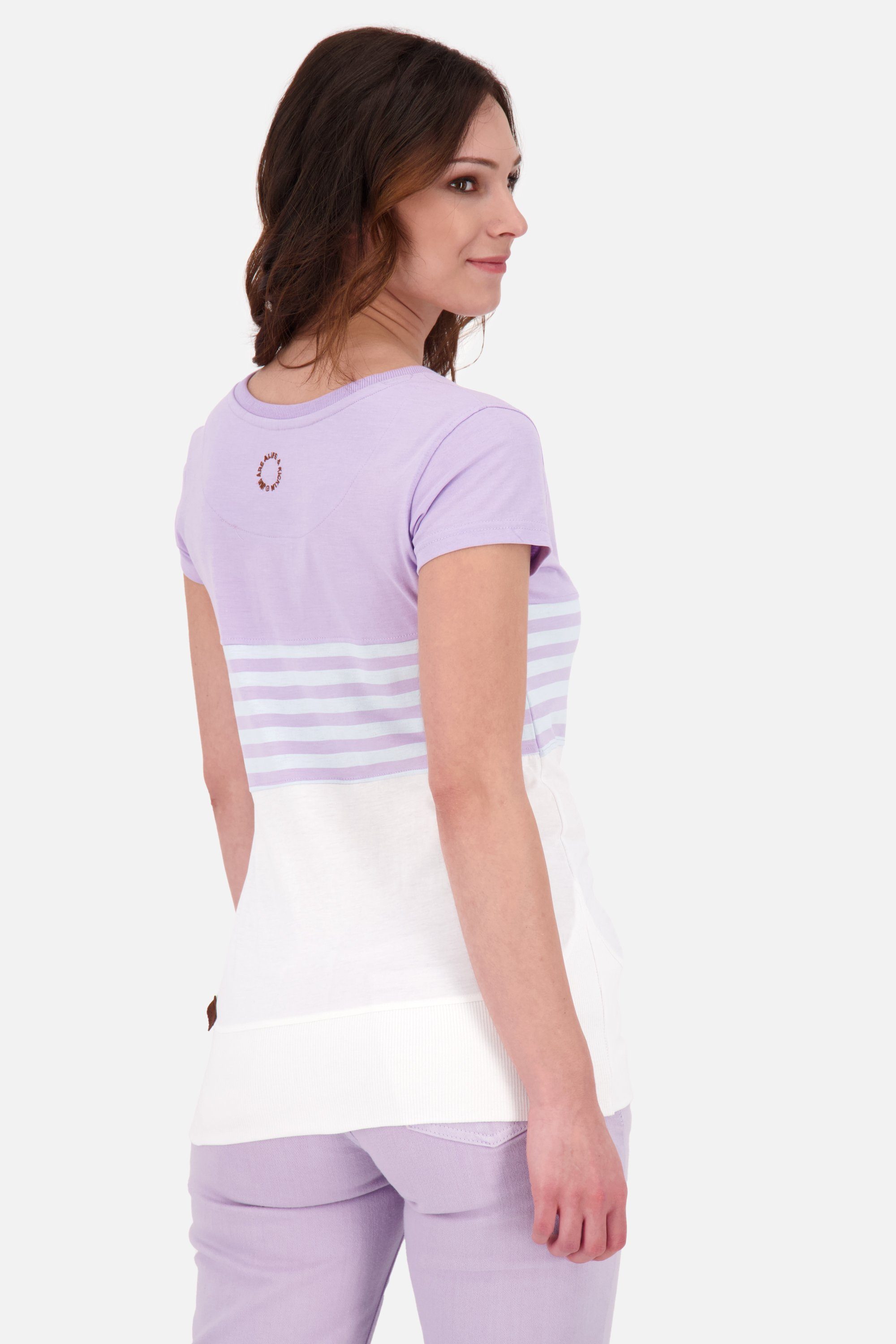 Rundhalsshirt CoriAK Z Shirt Kickin Shirt lavender & Damen Kurzarmshirt, Alife digital