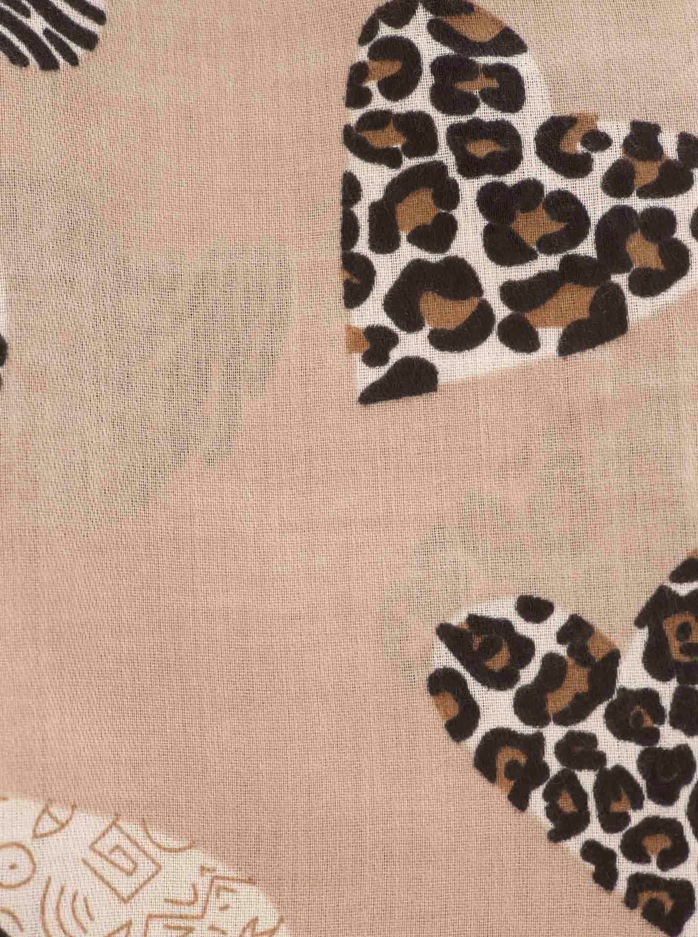 Zwillingsherz Schal "Safari Hearts", angesagtes Herzmuster im Leolook