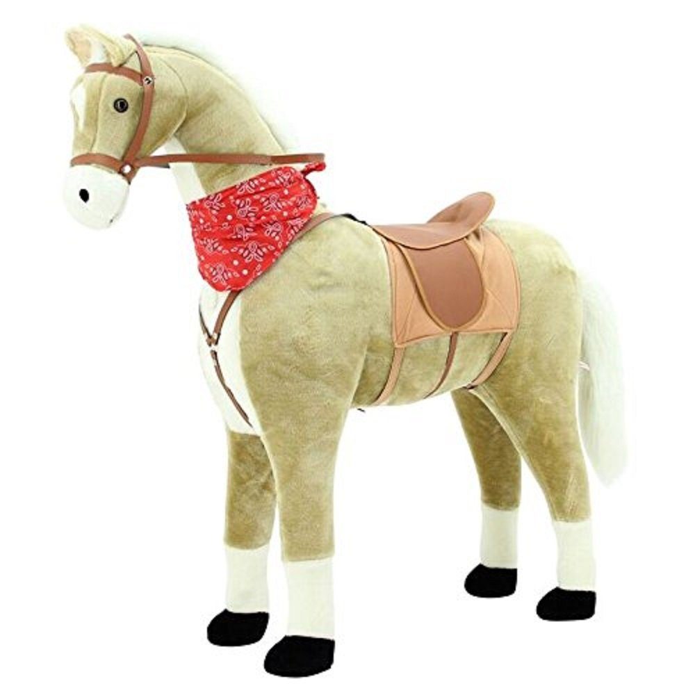 Sweety-Toys Stehpferd Sweety Toys 10363 Plüsch-Stehpferd XXL Размер ca.110 cm Kopfhöhe