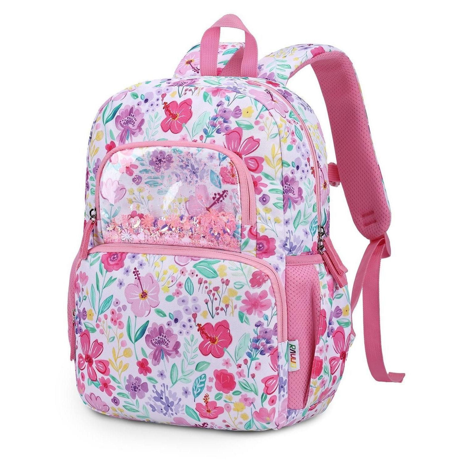 LuxusKollektion Kinderrucksack Kinderrucksack Mädchen Rosa Blumen 12L