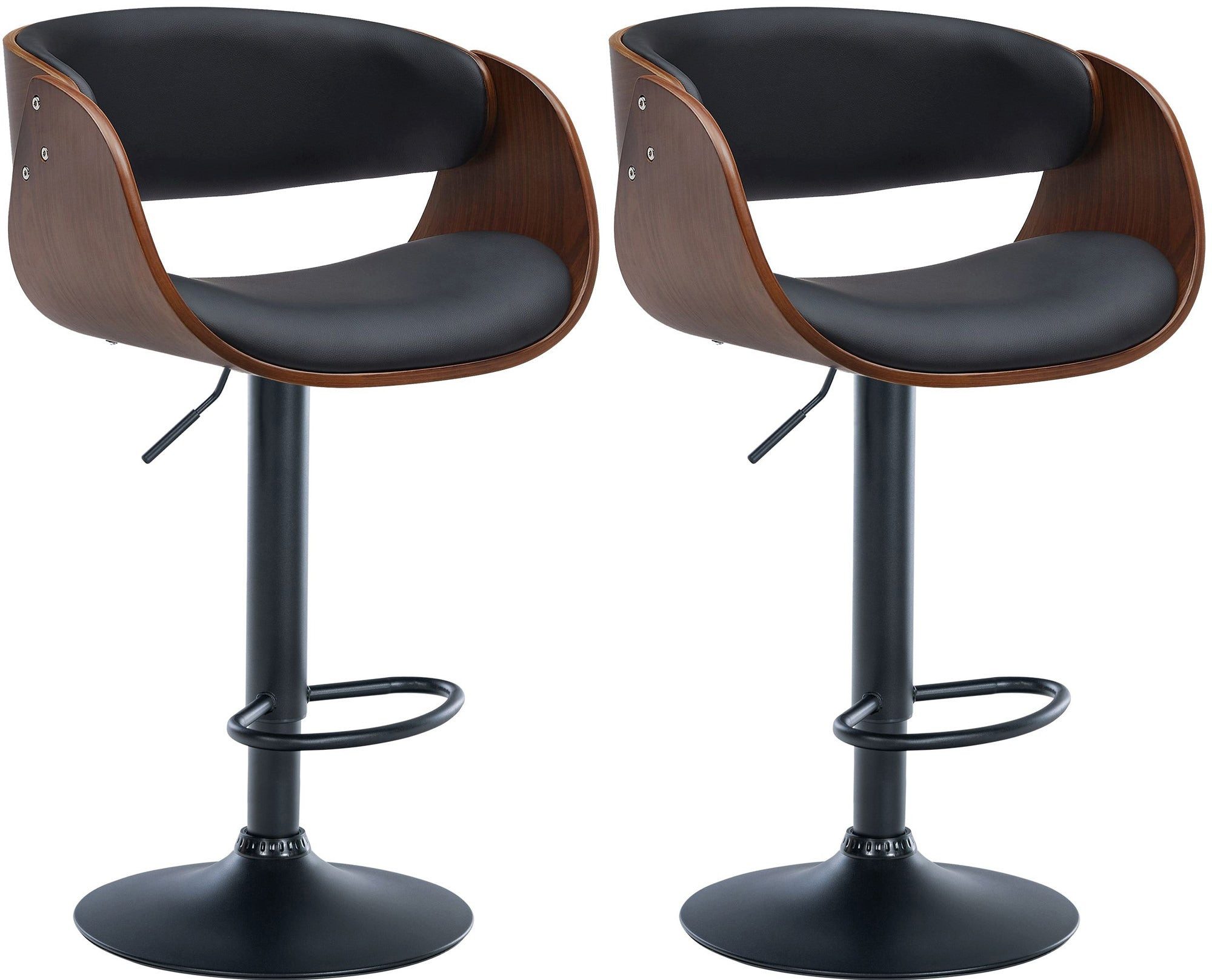 Bistrostuhl 2er Set Barhocker Portmore Kunstleder
