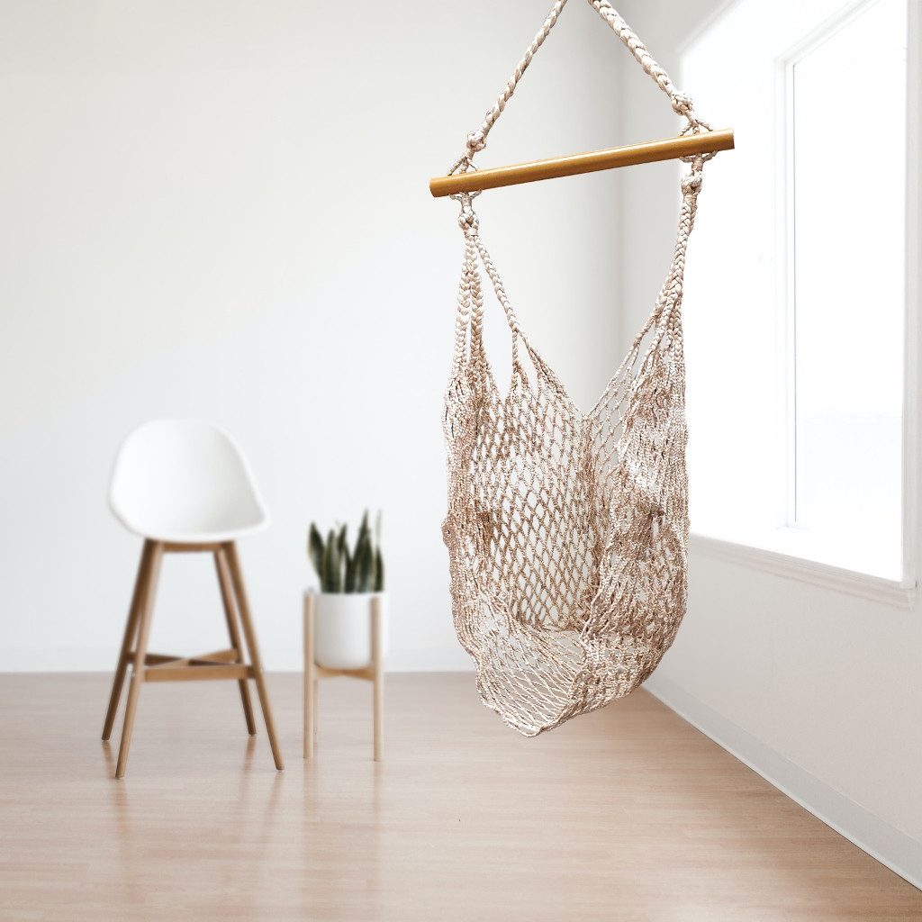 Deko AS Hängesessel Jute-Hängesessel in Makramee-Optik günstig online kaufen