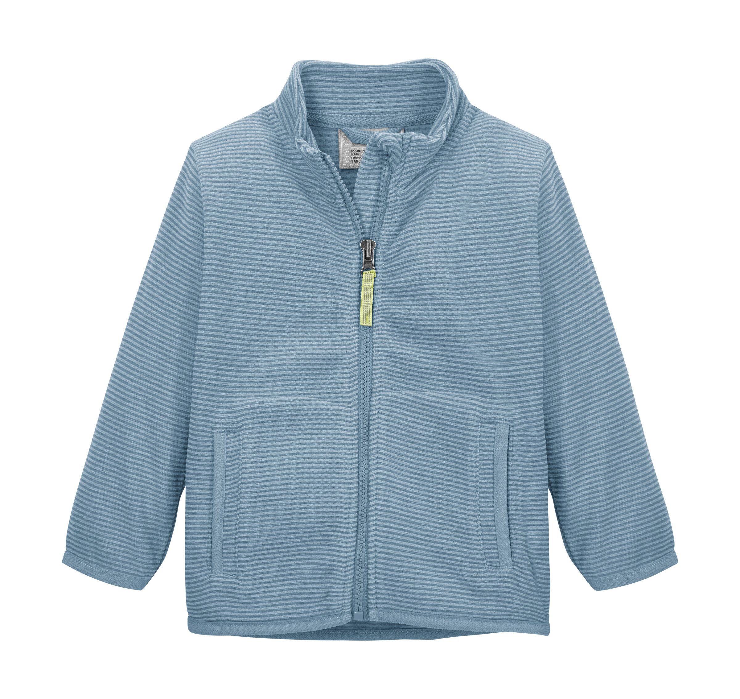 first instinct by killtec Fleecejacke FIOS 1 MNS FLC JCKT Fleecejacke mit Streifen, Kinnschutz, Namensetikett, Taschen