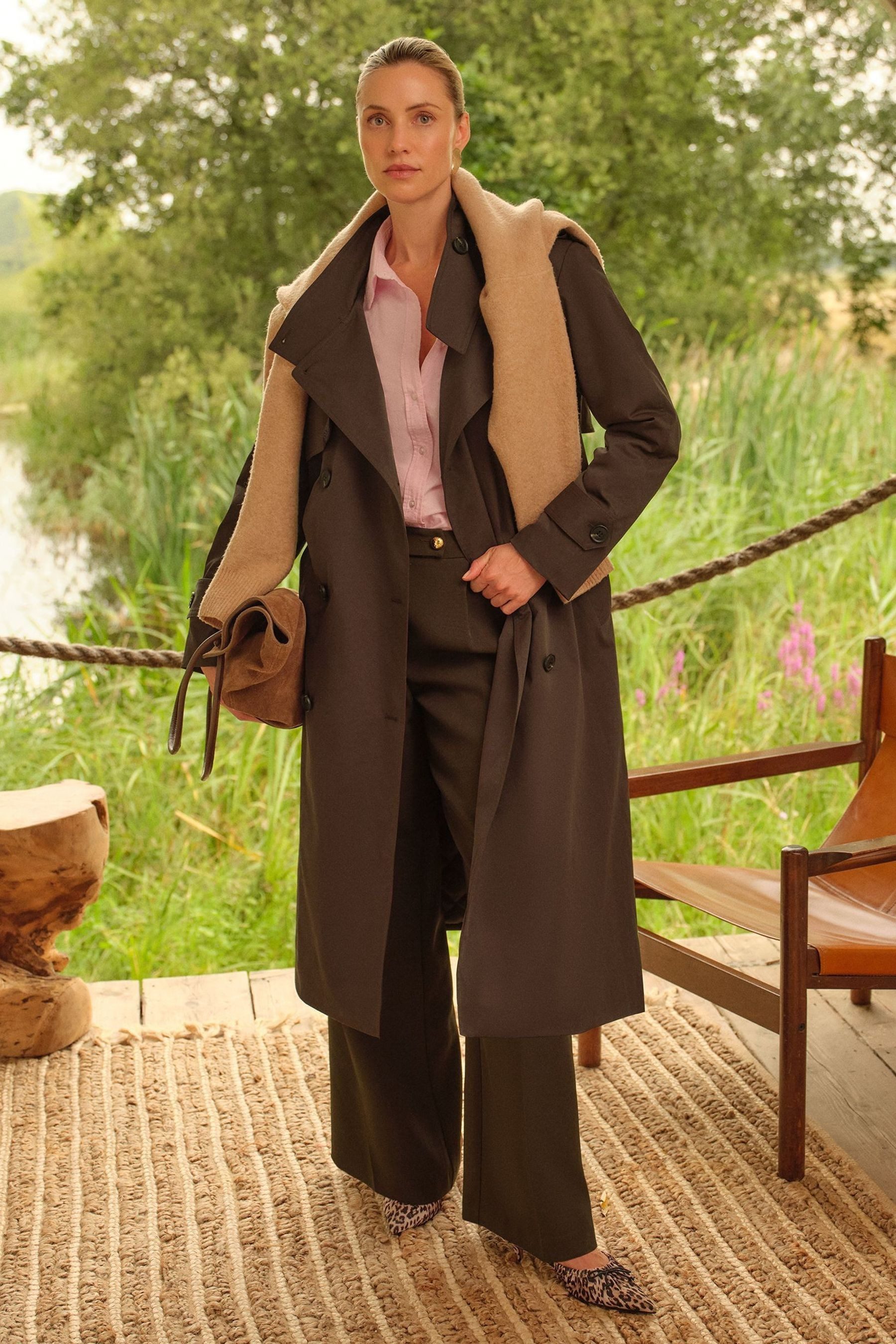 Love & Roses Trenchcoat Love & Roses Trenchcoat mit Kapuze, Regular (1-tlg)