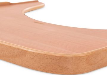 Hauck Hochstuhltablett Alpha Wooden Tray Essbrett, natur, Buchenholz, für Hochstühle Alpha+ und Alpha+ Select