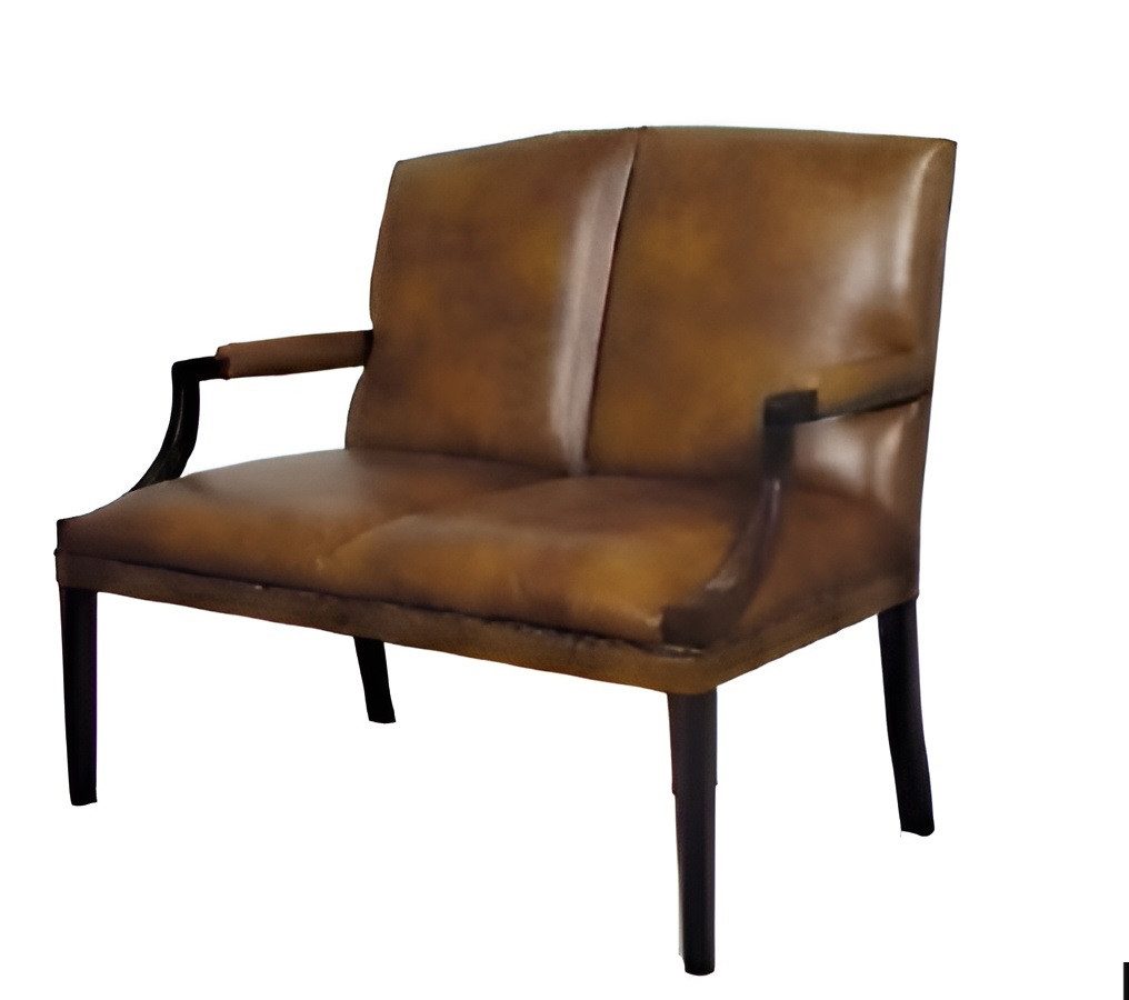 Xlmoebel Polsterbank Chesterfield Sofa mit elegantem Design für Garten und Terrasse (1-St., Leder Sofa Washington 2 Sitzer), Hergestellt in Europa
