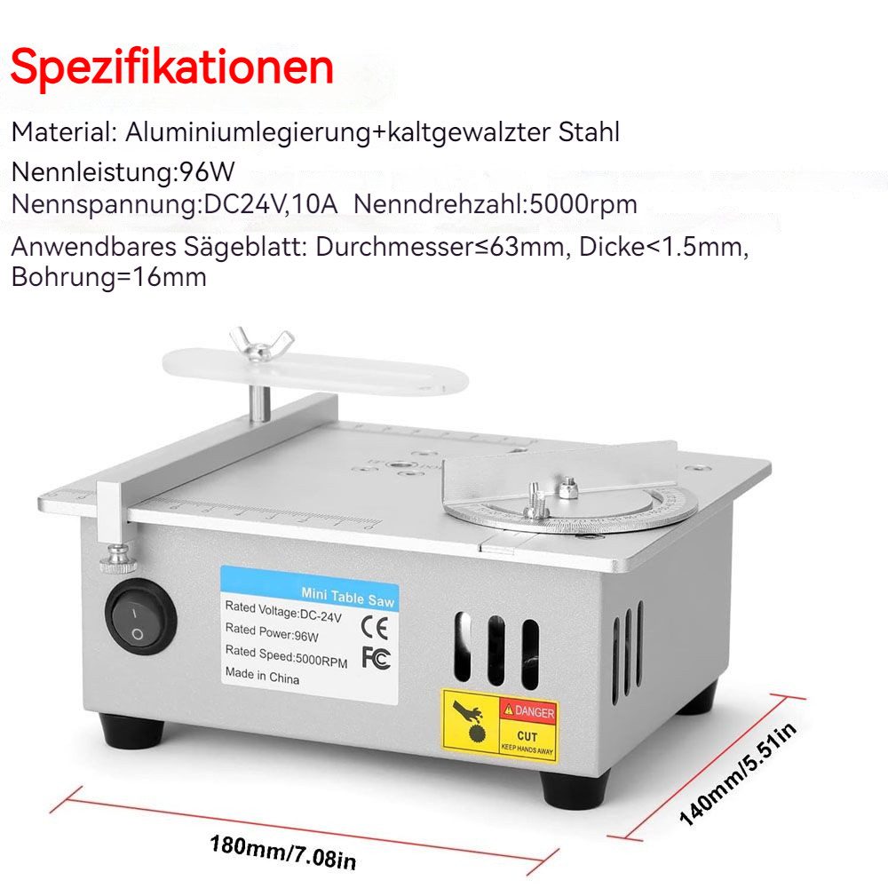 JOYOLEDER Tischkreissäge Tischkreissäge Tisch-Miniatur-Tischsäge, 0,1-15mm günstig online kaufen