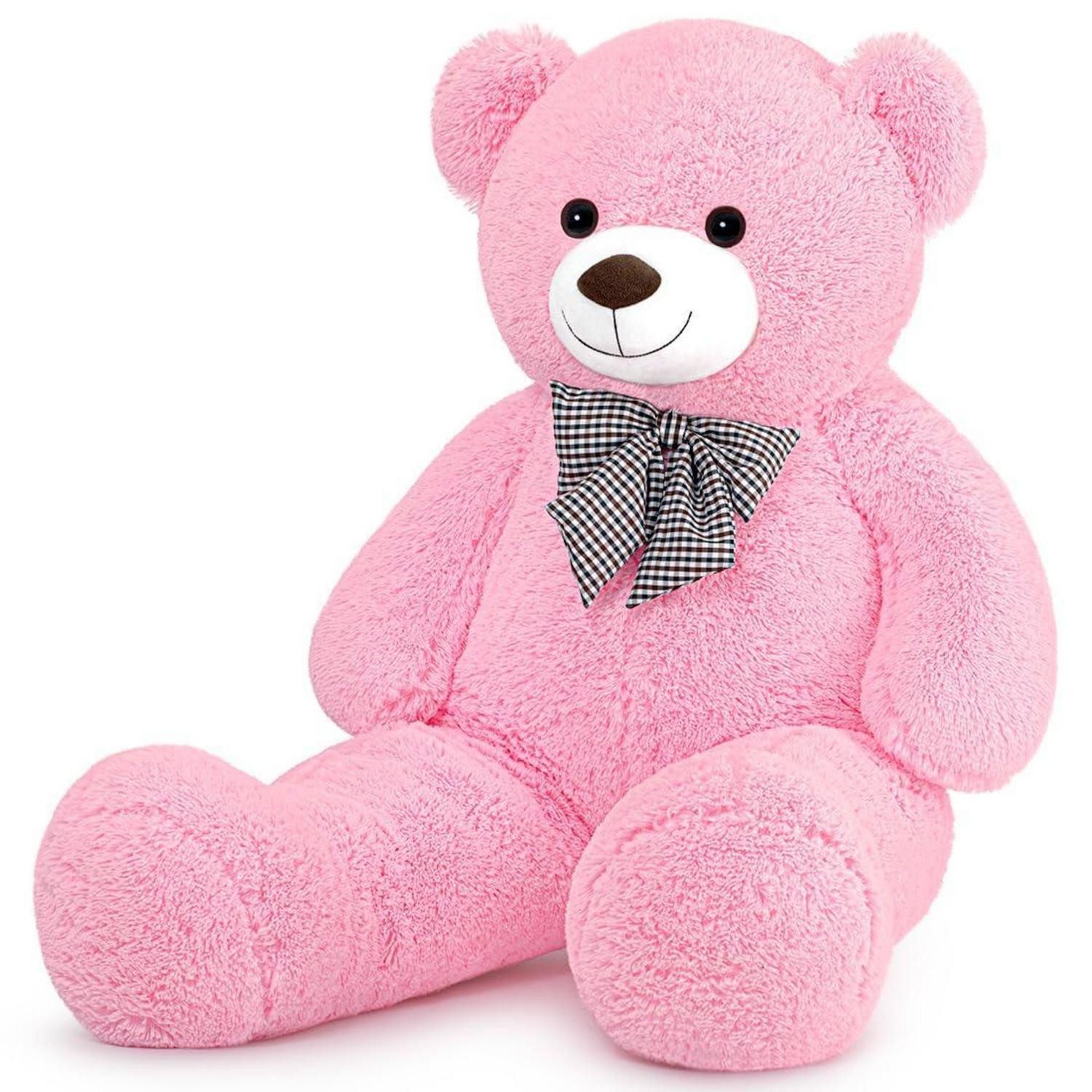 LuxusKollektion Kuscheltier Teddybär Kuschelbär Plüschbär Kuscheltier Rosa XL (1er Pack)