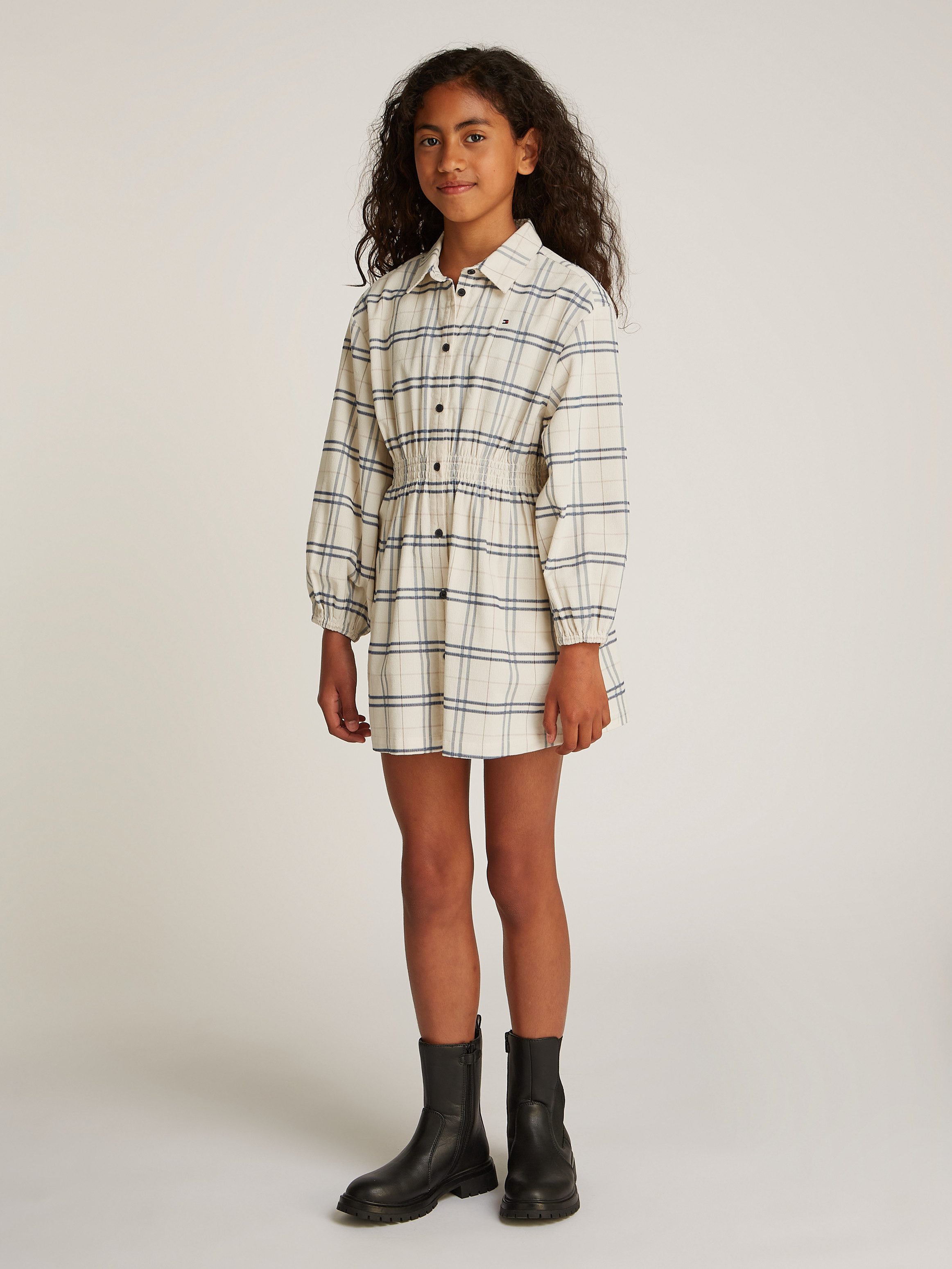 Tommy Hilfiger Hemdblusenkleid CORDUROY CHECK SHIRT günstig online kaufen