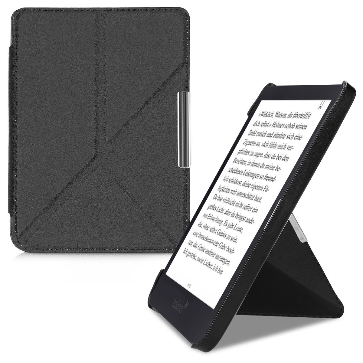 kwmobile E-Reader-Hülle Hülle für Tolino Shine 3, Kunstleder eReader Schutzhülle - Flip Cover Case