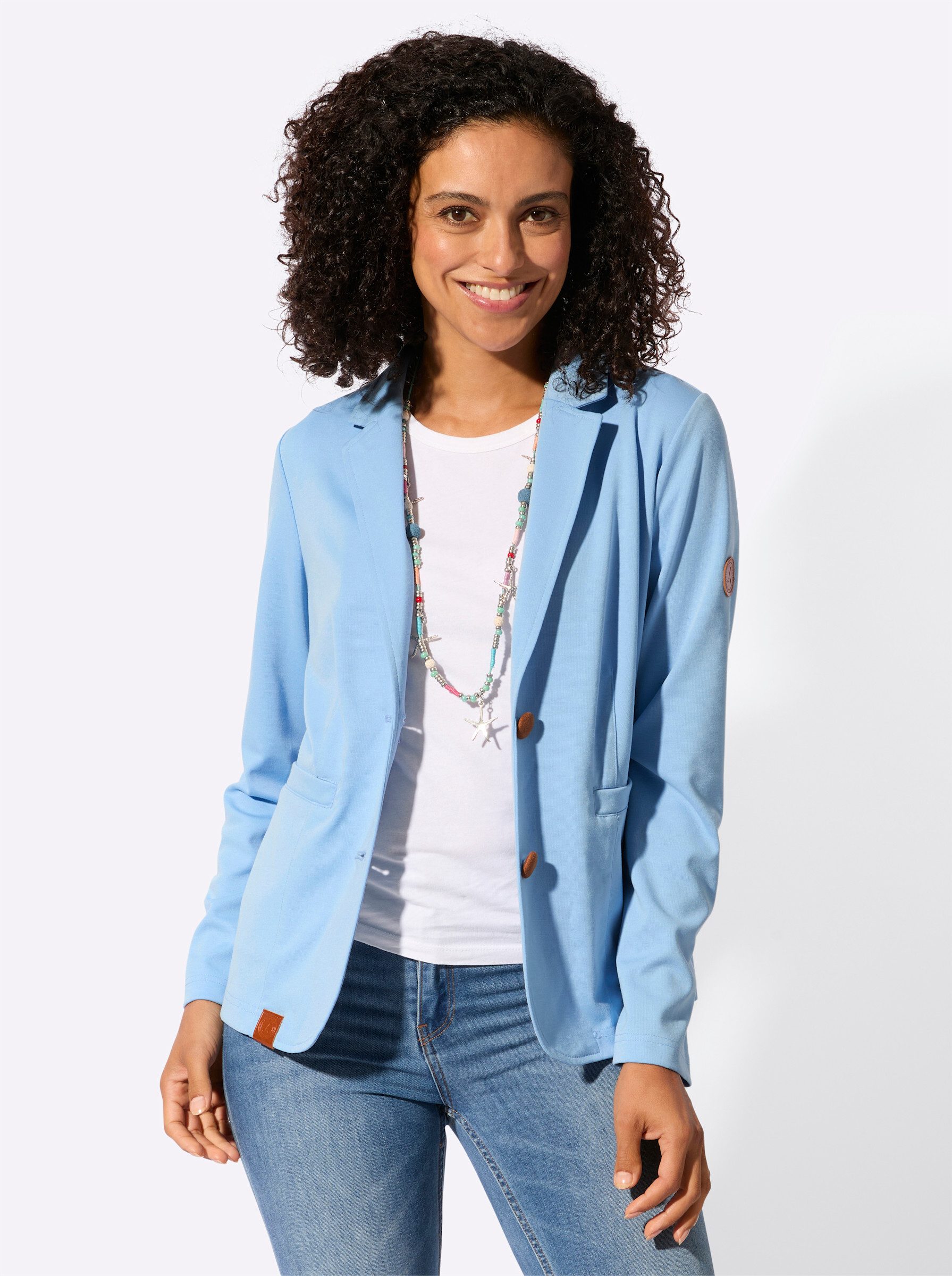 Witt Blusenblazer Jersey-Blazer Langarm günstig online kaufen
