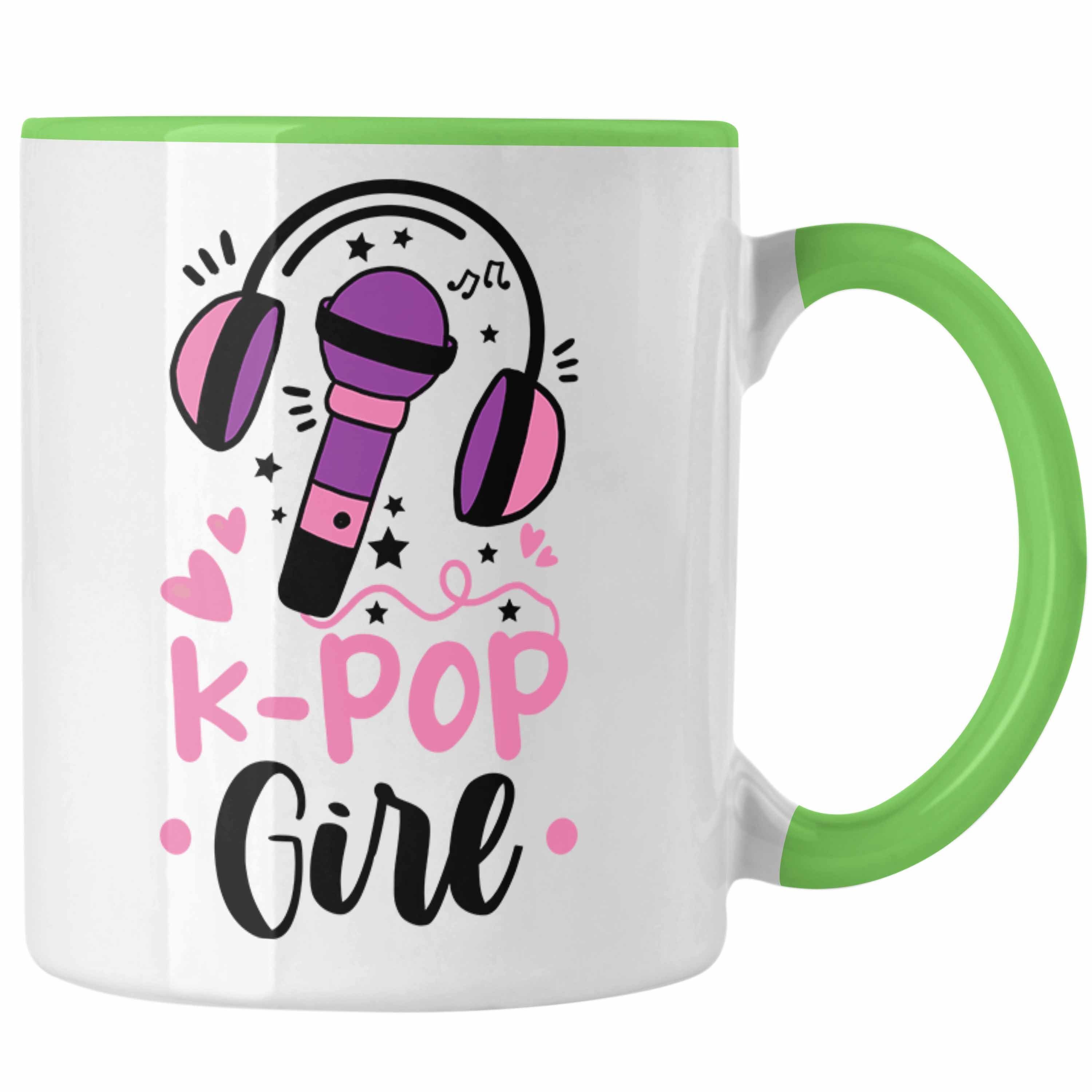 Trendation Tasse Trendation - K-Pop Girl Tasse Geschenk für K Pop Liebhaber Grün