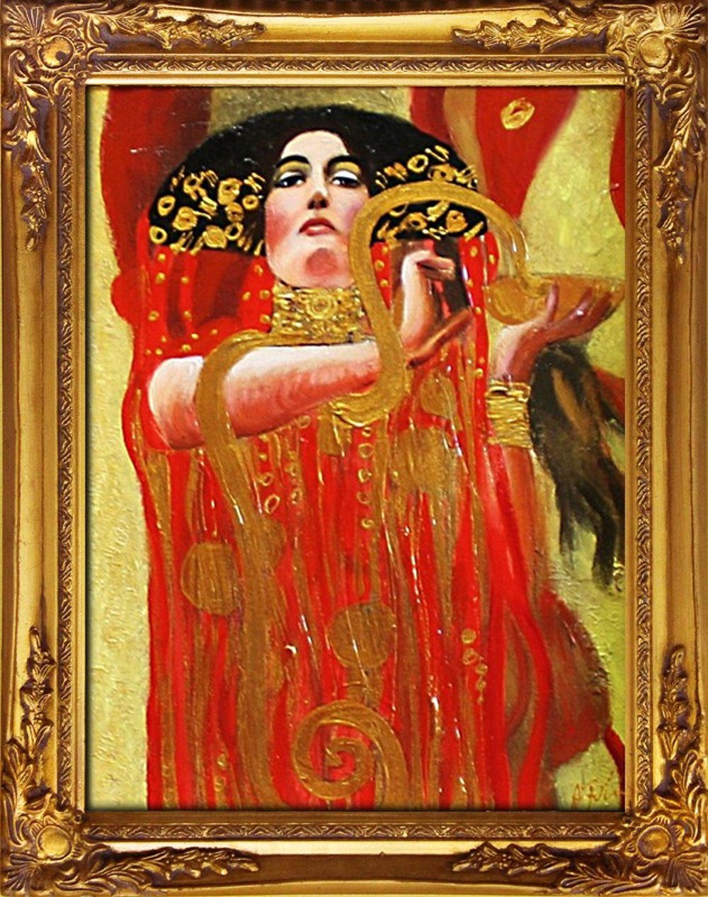 ein jedes handgearbeitet Bild Unikat, Gemälde JVmoebel Gustav »G02489«, Klimt