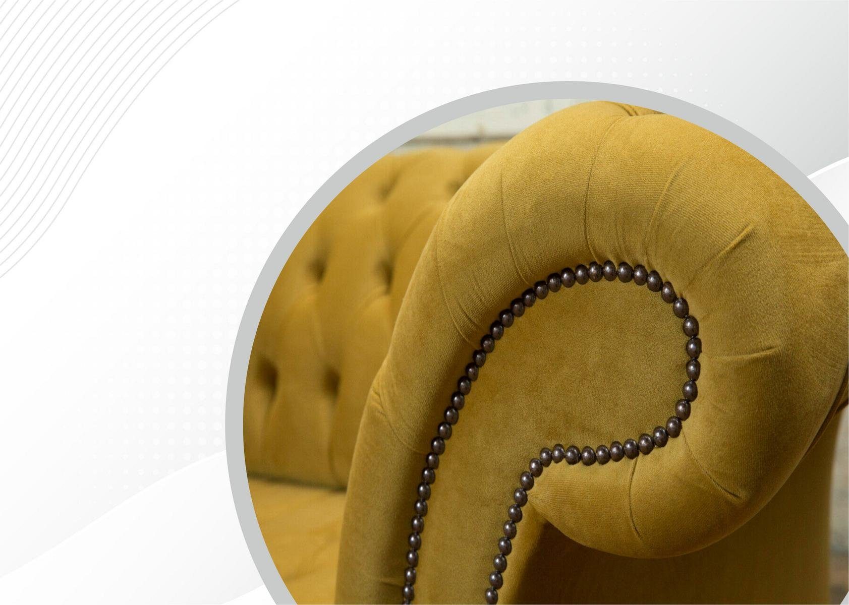 Chesterfield Design Couch Sitzer 3 Chesterfield-Sofa, cm JVmoebel Sofa 225